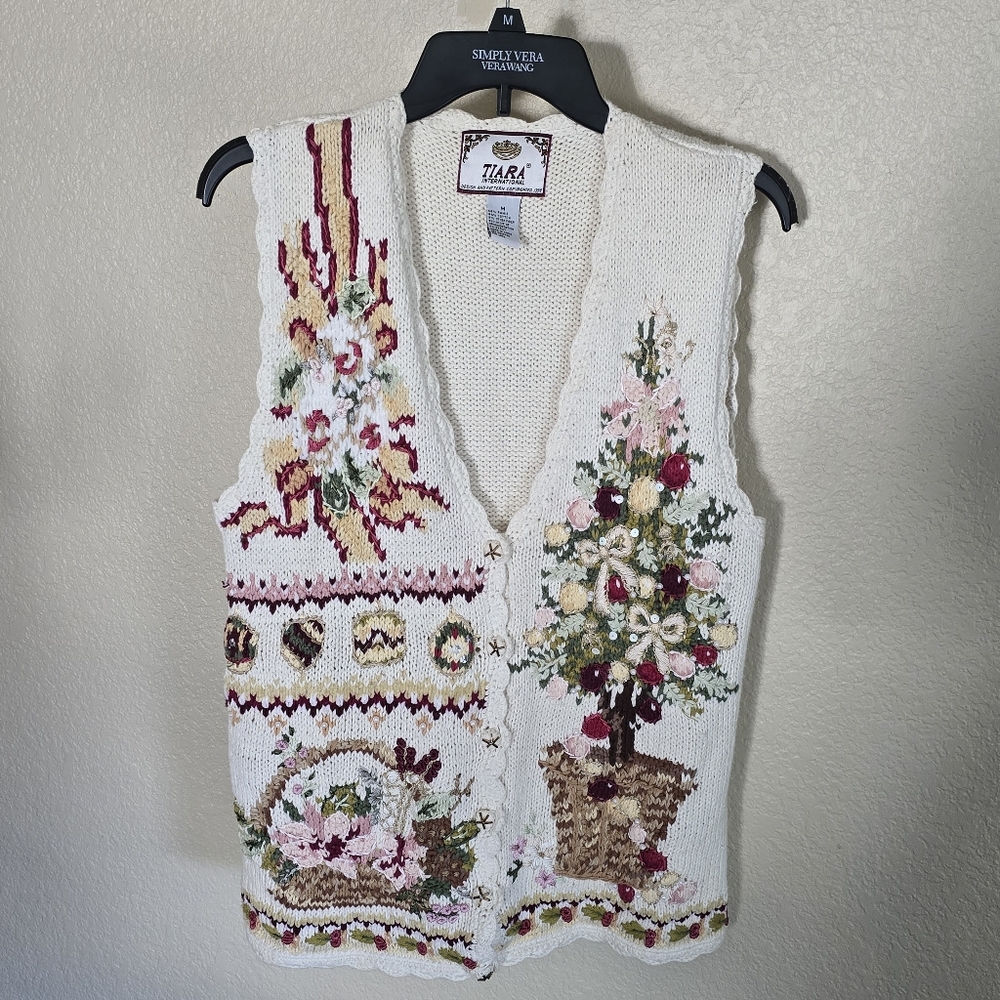 Tiara International Knit Sweater Vest